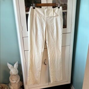 The Limited sz 2 Drew Fit Bootcut Stylish Cream Pants nwt